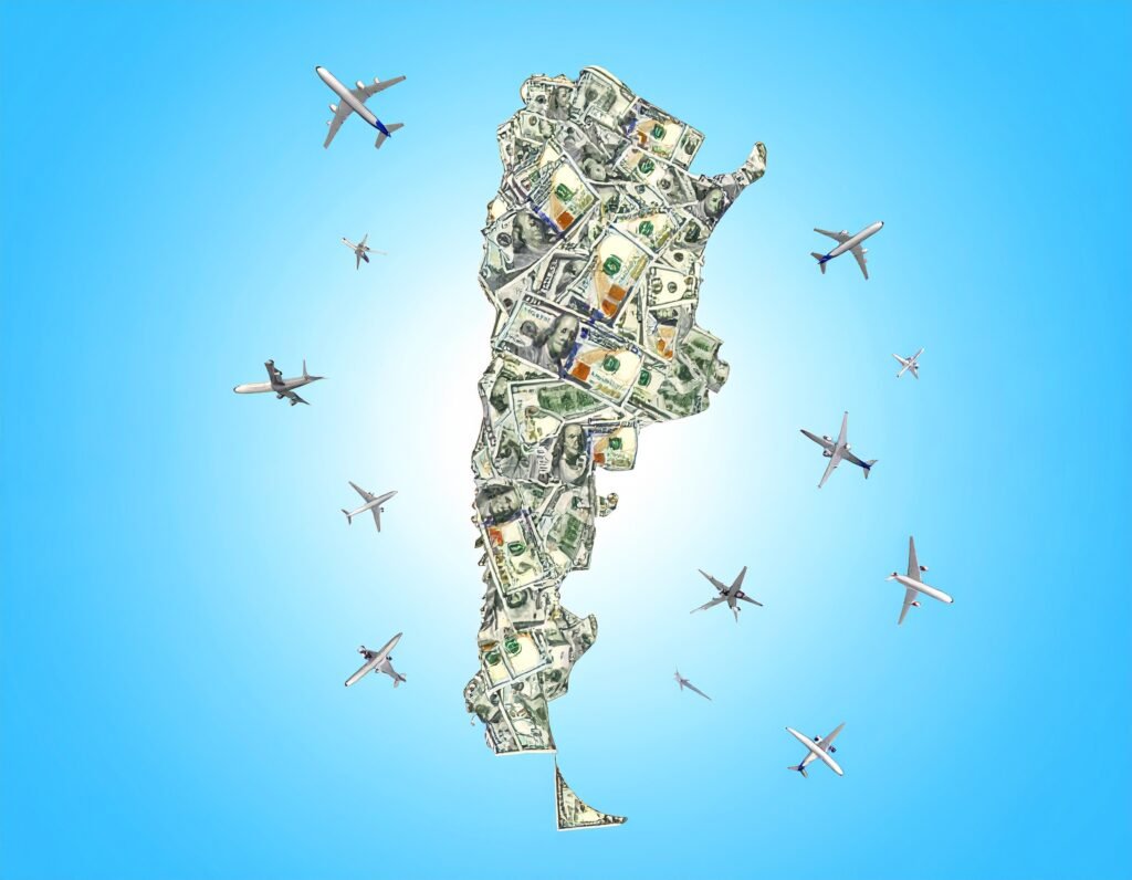 mapa argentina dolares