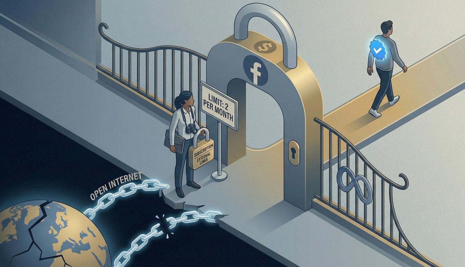 Facebook y los enlaces como «contenido premium»