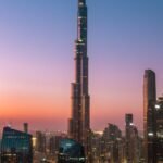 stunning dubai skyline at sunrise featuring burj khalifa